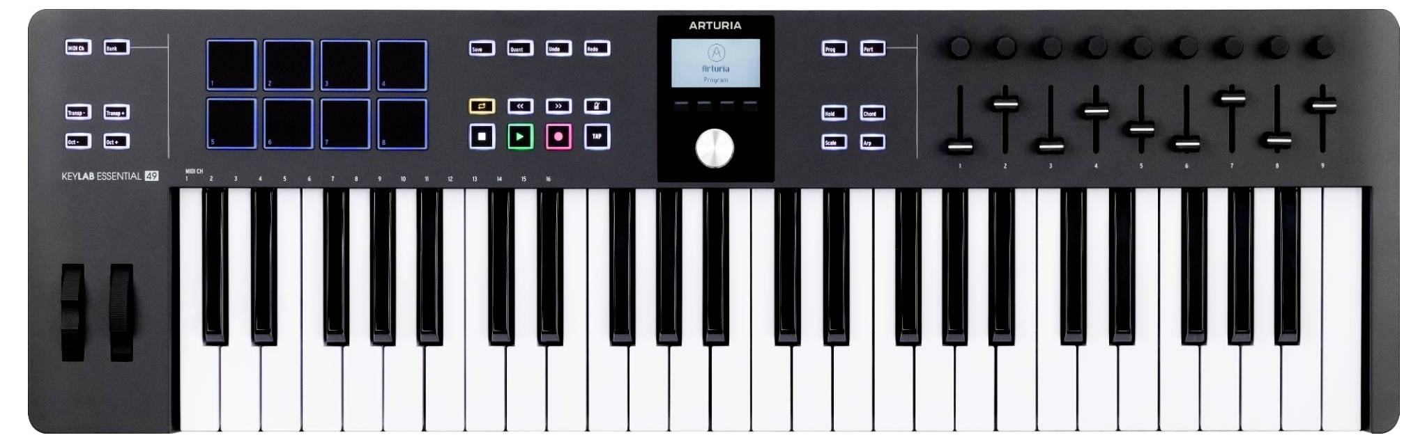 Arturia KeyLab Essential 49 mk3 Keyboard Schwarz