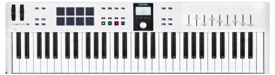 Arturia KeyLab Essential 49 mk3 Keyboard Weiß