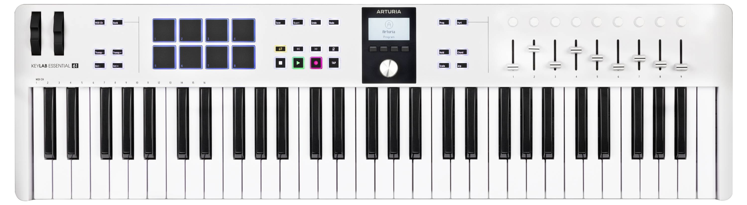 Arturia KeyLab Essential 61 mk3 Keyboard Weiß