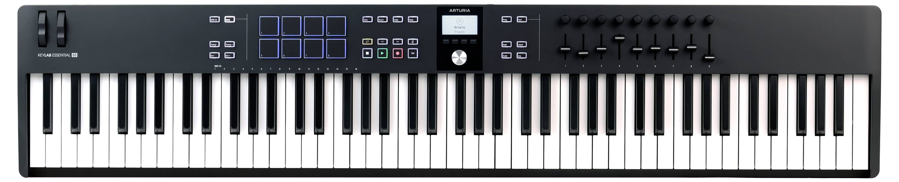 Arturia KeyLab Essential 88 mk3 Keyboard Schwarz