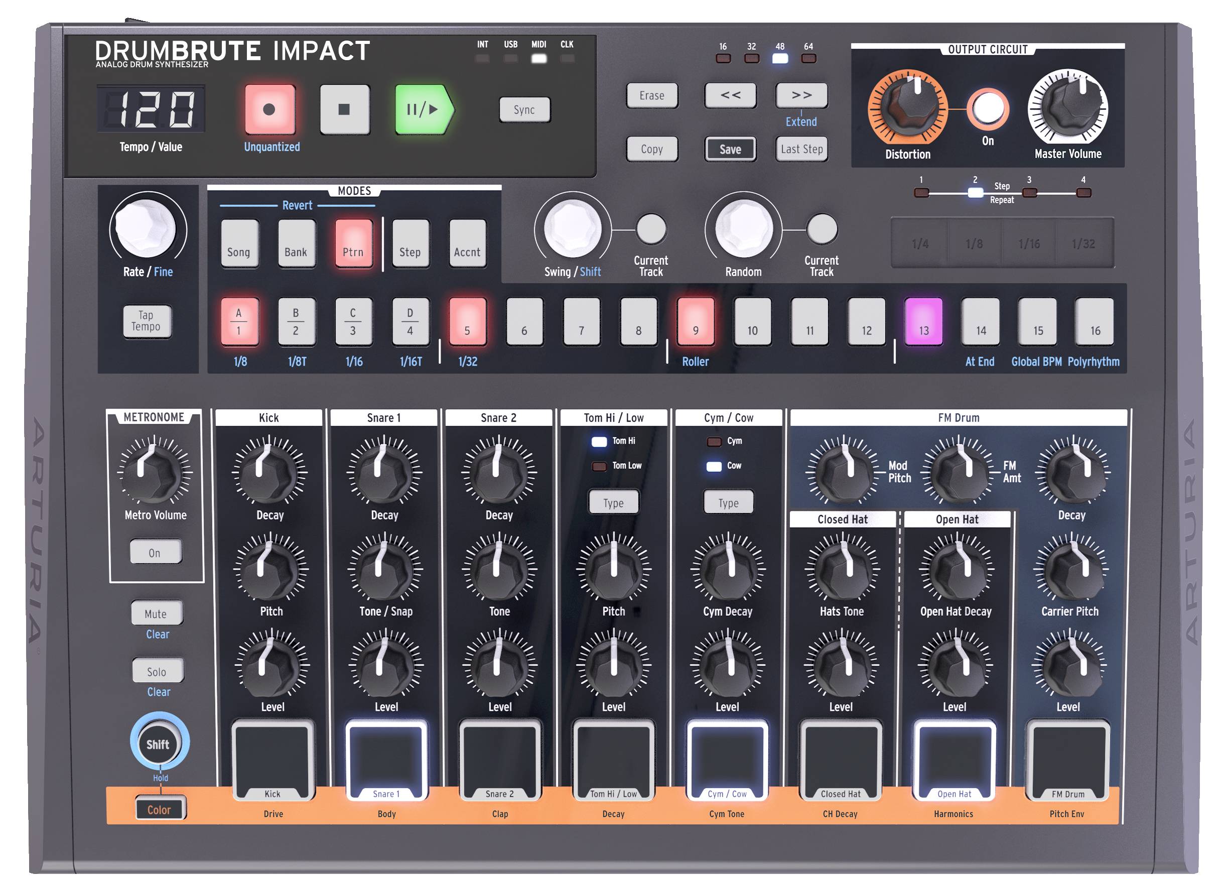 Arturia DrumBrute Impact Drum-Computer