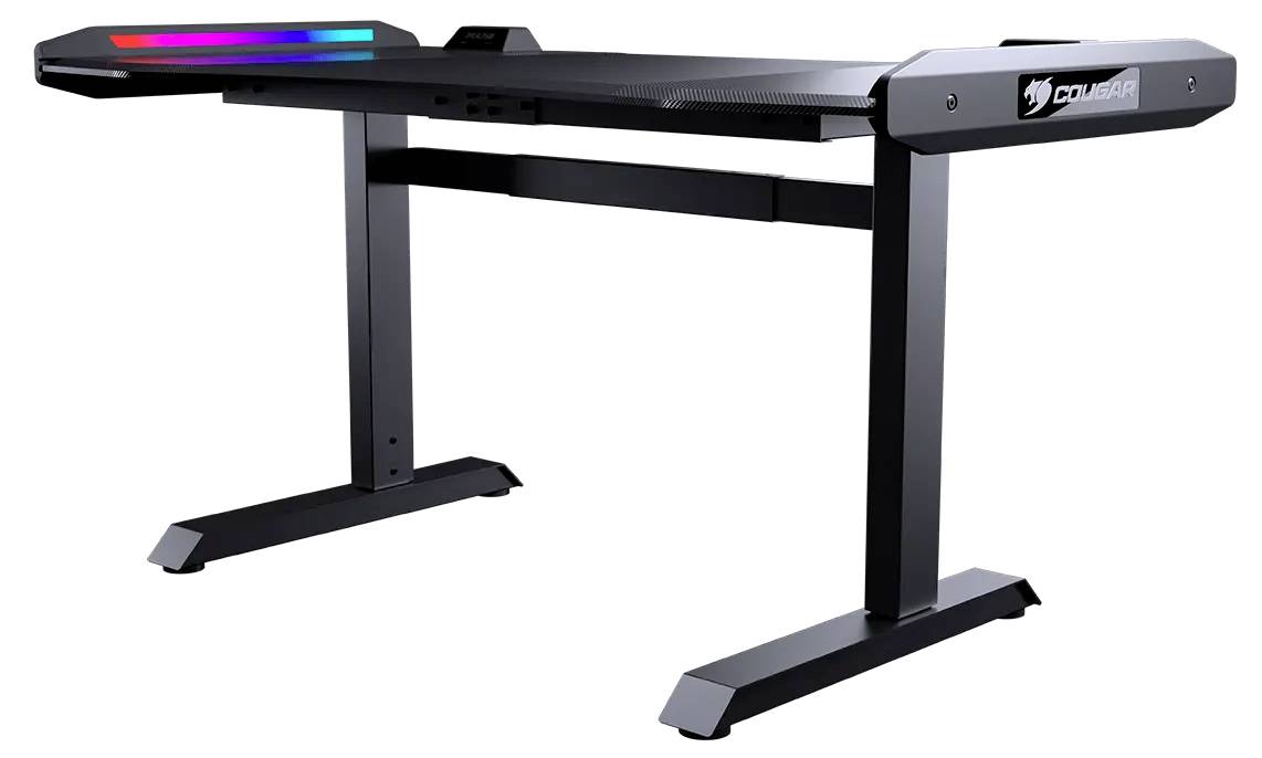 Cougar Gaming Schreibtisch höhenverstellbar Höhen-Bereich: 799 bis 899mm (B x H x T) 1531 x 770 x 903mm Schwarz CGR-MARS
