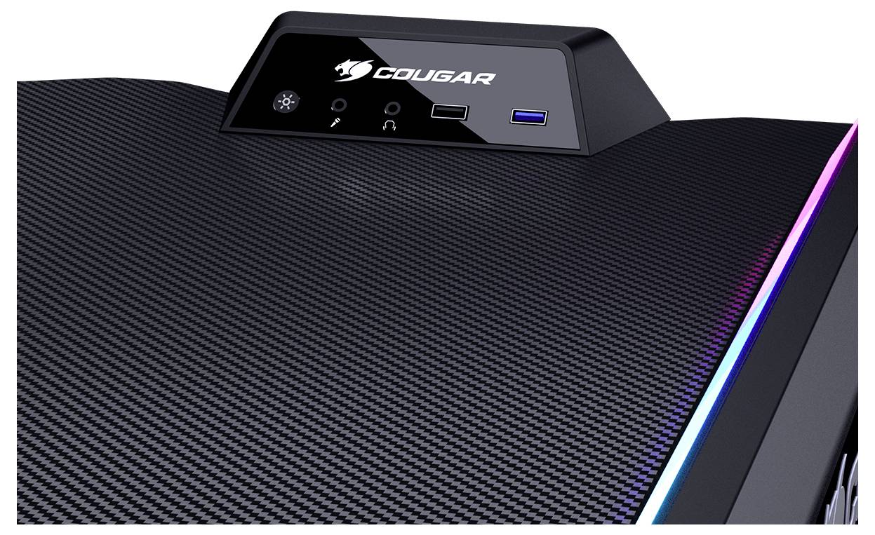 Cougar Gaming Schreibtisch höhenverstellbar Höhen-Bereich: 799 bis 899mm (B x H x T) 1531 x 770 x 903mm Schwarz CGR-MARS