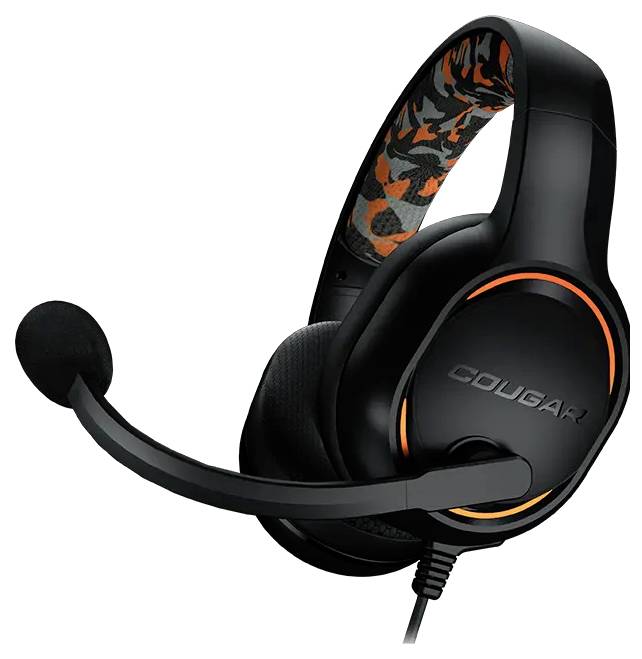Cougar CGR-P50B-270 Over Ear Headset kabelgebunden Stereo Schwarz Gaming