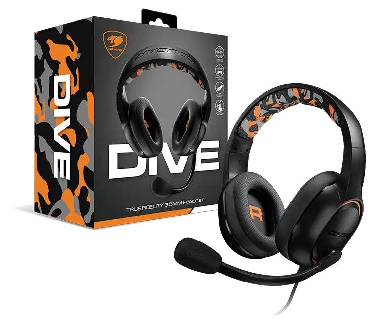 Cougar CGR-P50B-270 Over Ear Headset kabelgebunden Stereo Schwarz Gaming