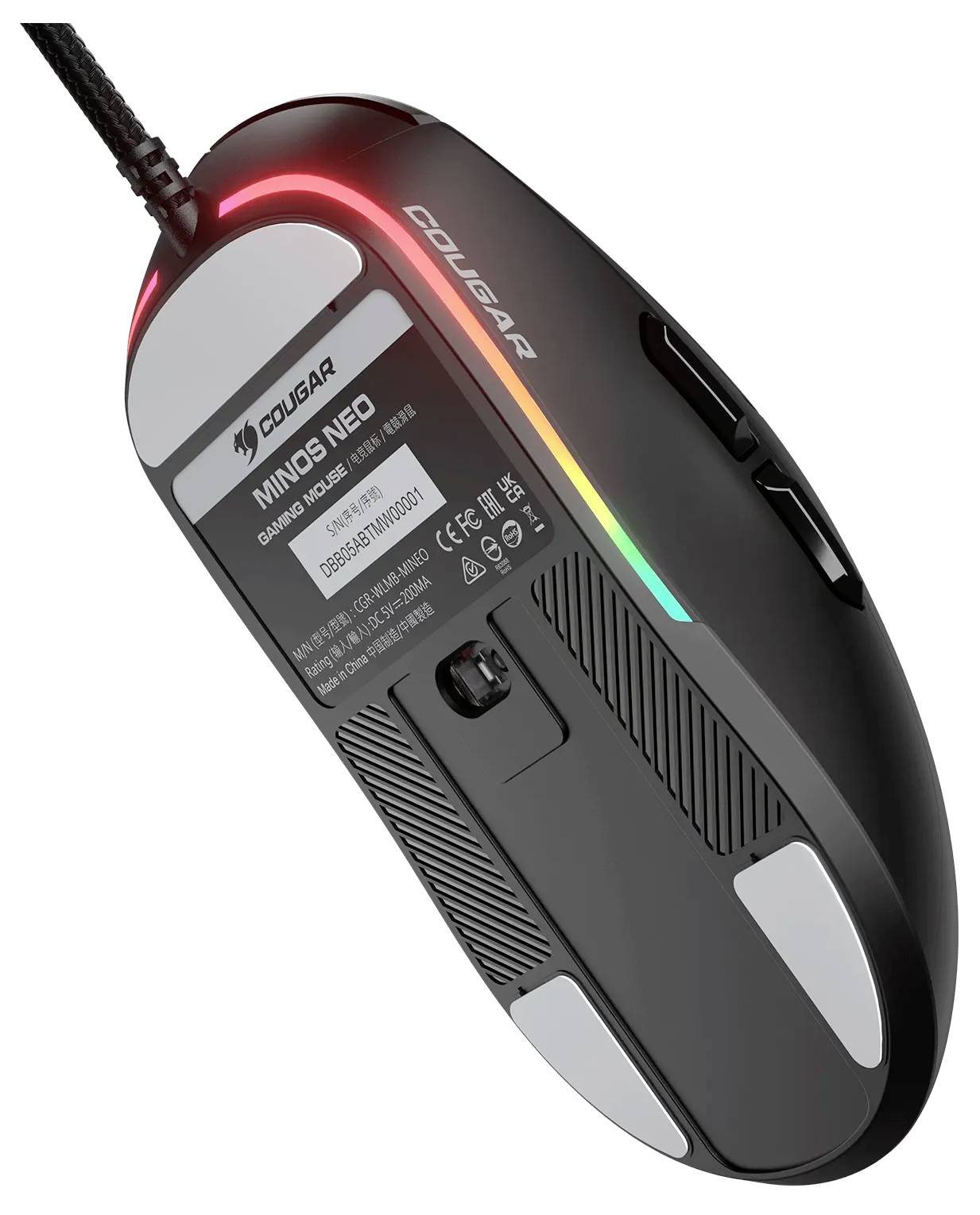 Cougar CGR-WLMB-MINEO Gaming-Maus Kabelgebunden Optisch Schwarz 6 Tasten 6200 dpi