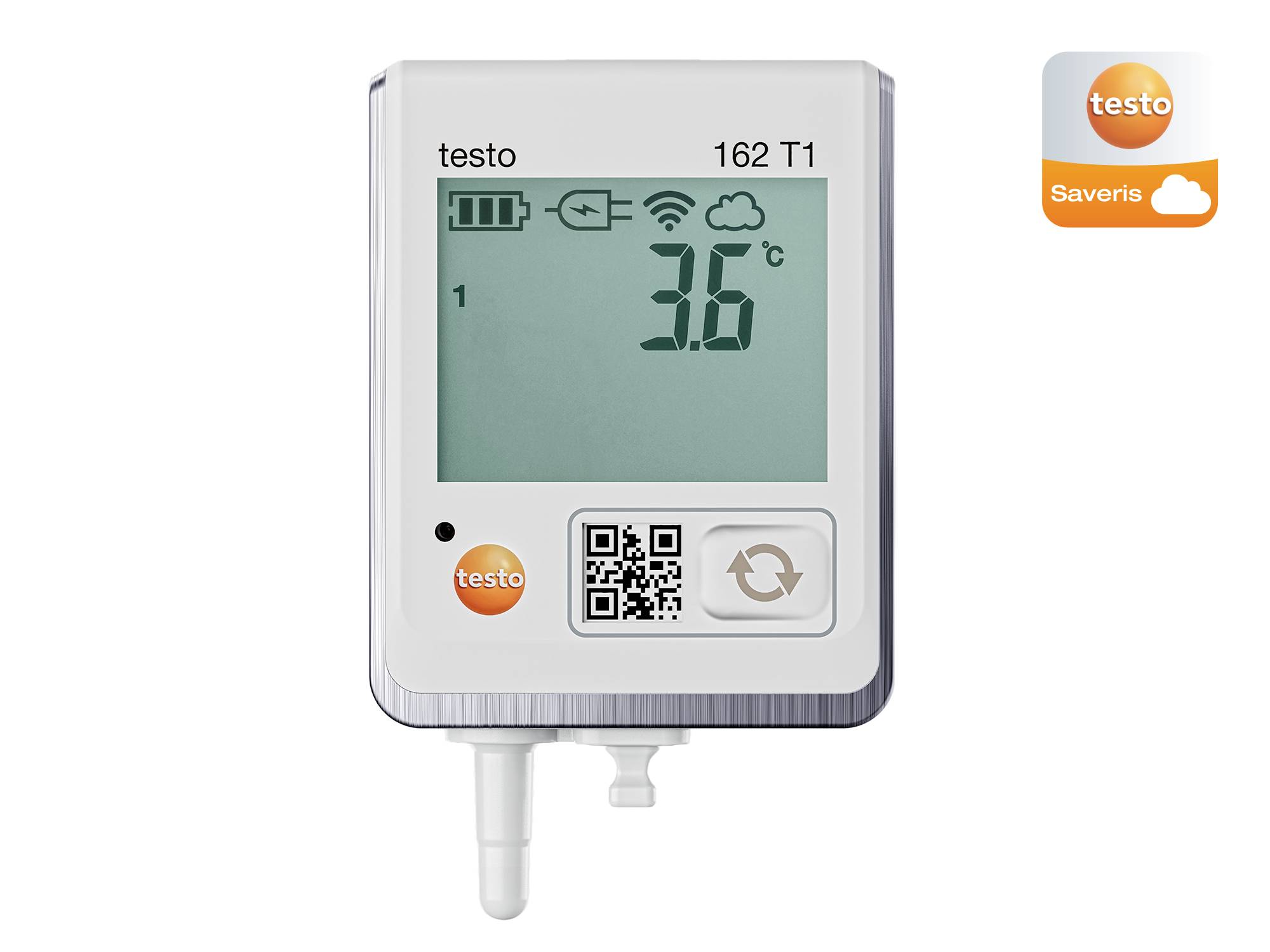 Testo 0572 1621 162 T1 Temperatur-Datenlogger Messgröße Temperatur -30 bis 50°C inkl. Wandhalterung