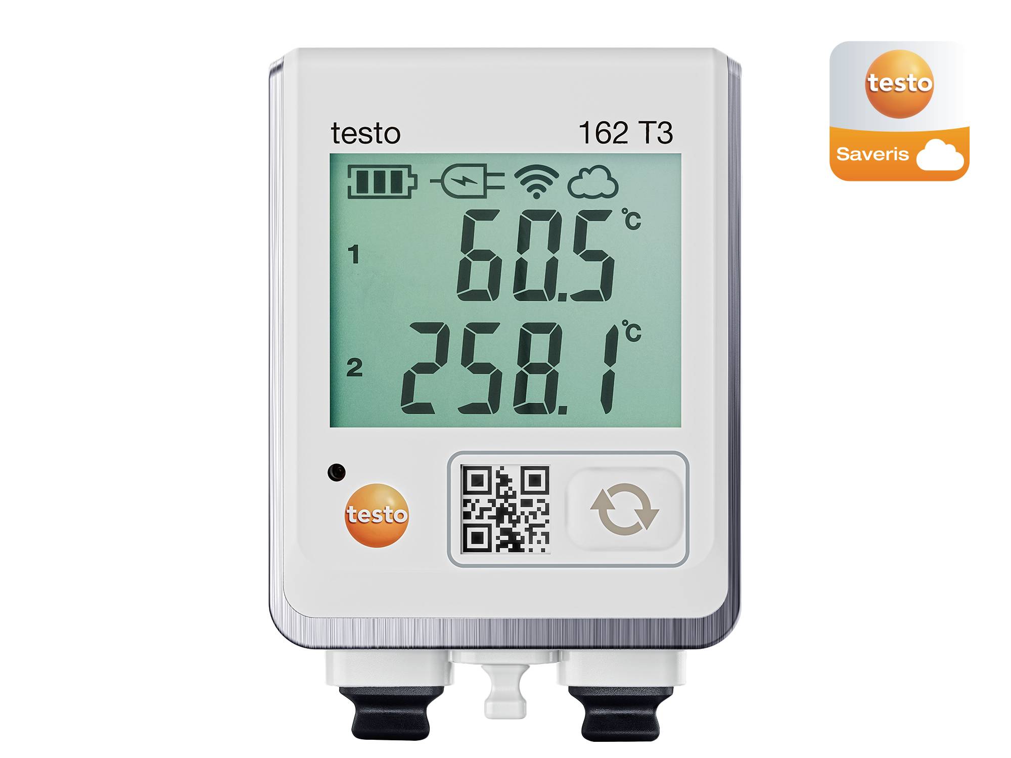 Testo 0572 1623 162 T3 Temperatur-Datenlogger Messgröße Temperatur -195 bis 1350°C inkl. Wandhalterung