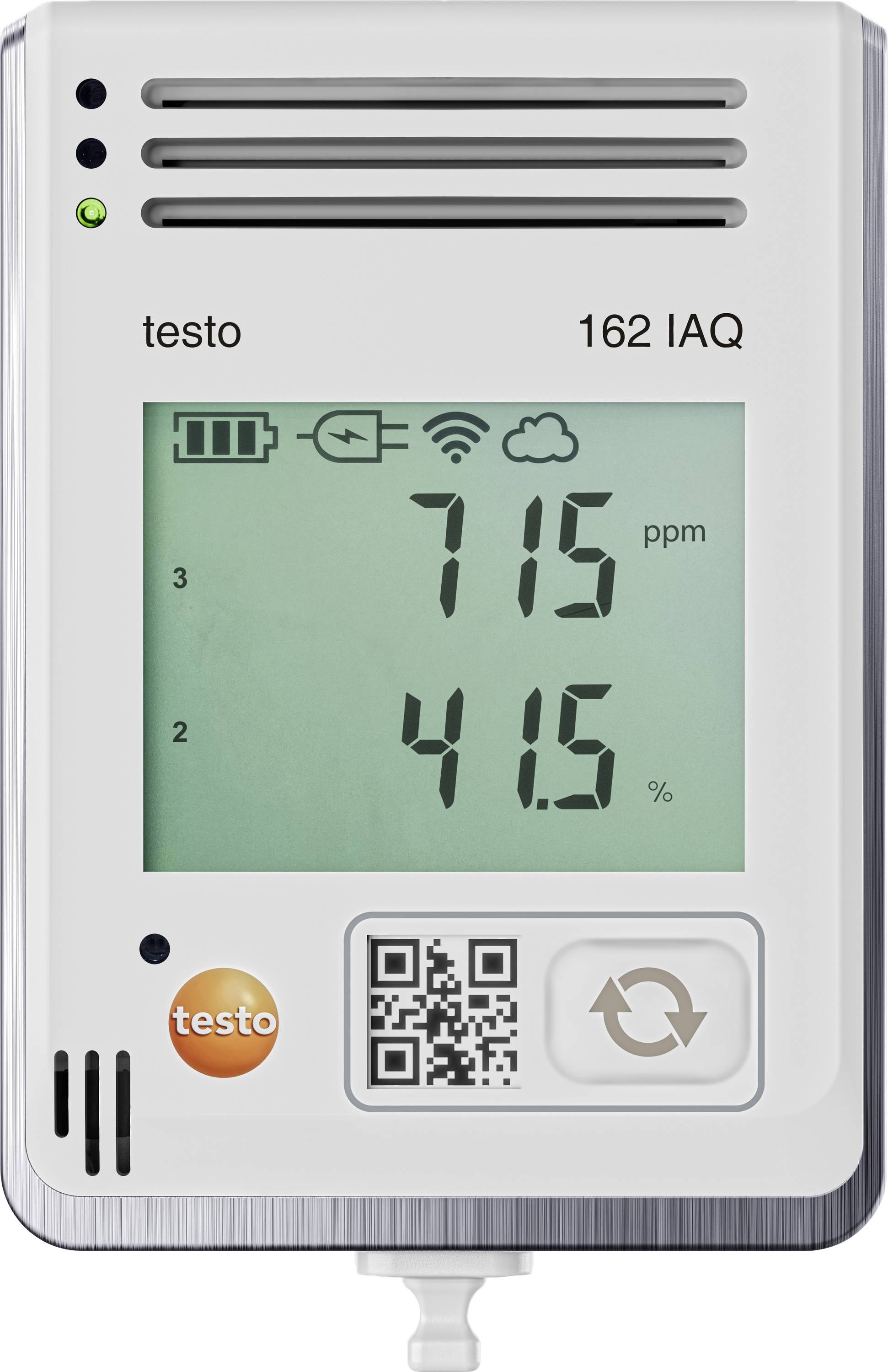Testo 0572 1626 162 IAQ Multi-Datenlogger Messgröße CO2, Luftdruck, Temperatur, Luftfeuchtigkeit 0