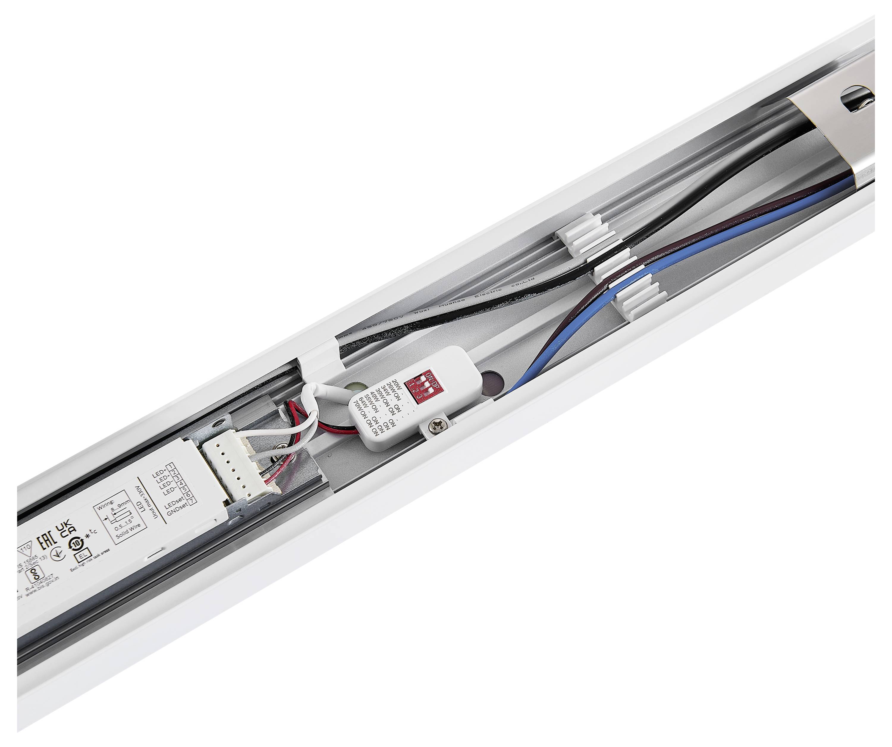 Deko Light 707226 Sanotrunk Universal Lichtbandbaustein, Lichtbandleuchte LED fest eingebaut 70W LED Signalweiß (RAL 9003) 1St.