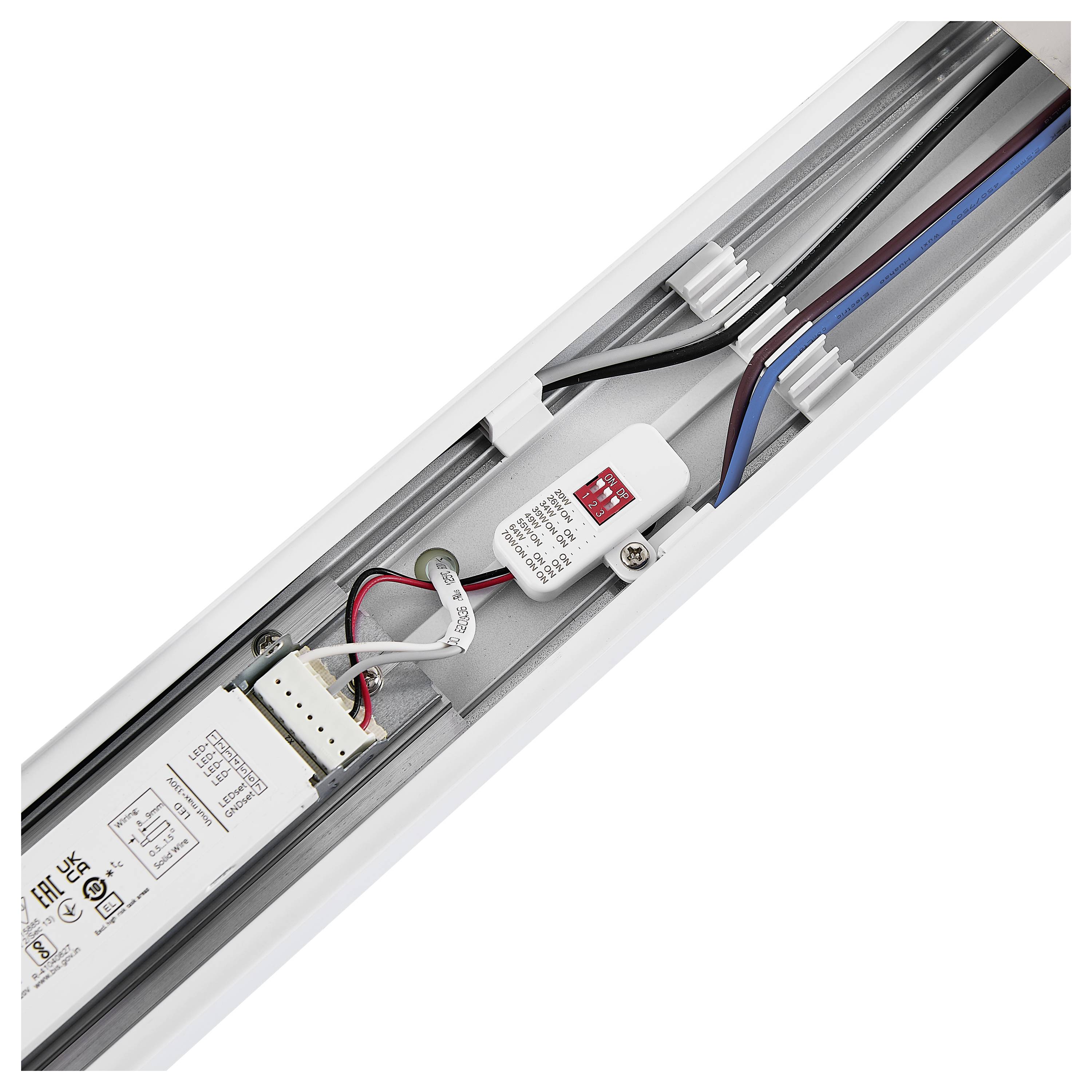 Deko Light 707227 Sanotrunk Universal Lichtbandbaustein, Lichtbandleuchte LED fest eingebaut 70W LED Signalweiß (RAL 9003) 1St.