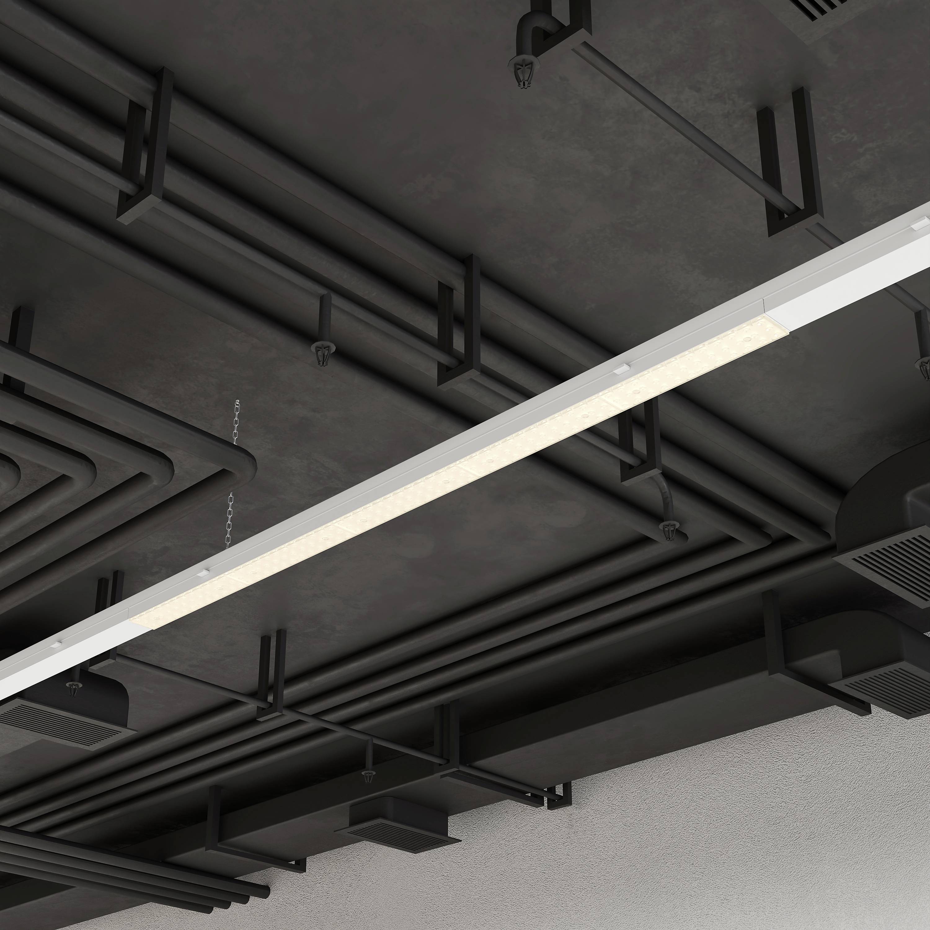 Deko Light 707230 Sanotrunk Universal Lichtbandbaustein, Lichtbandleuchte LED fest eingebaut 70W LED Signalweiß (RAL 9003) 1St.