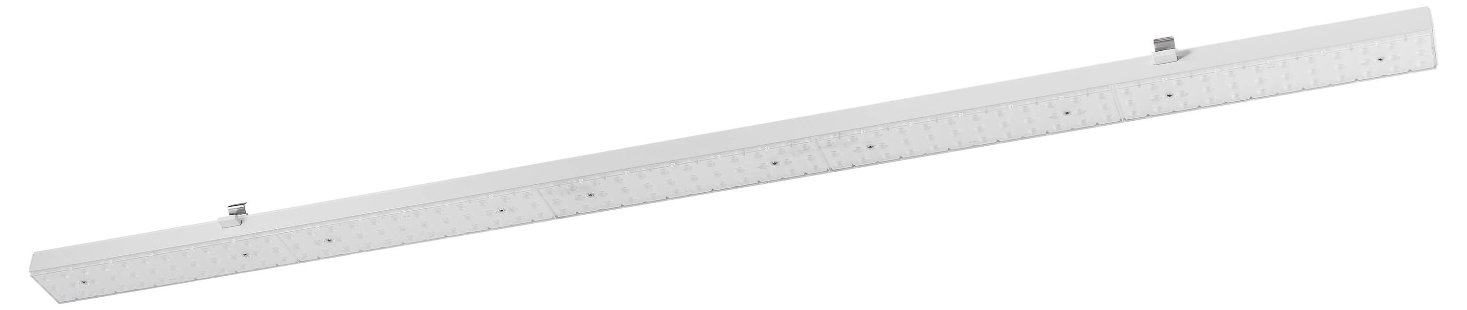 Ein langer, transparenter Plastiklineal mit Zentimeter- und Zollmarkierungen, schräg von oben rechts nach unten links fotografiert.