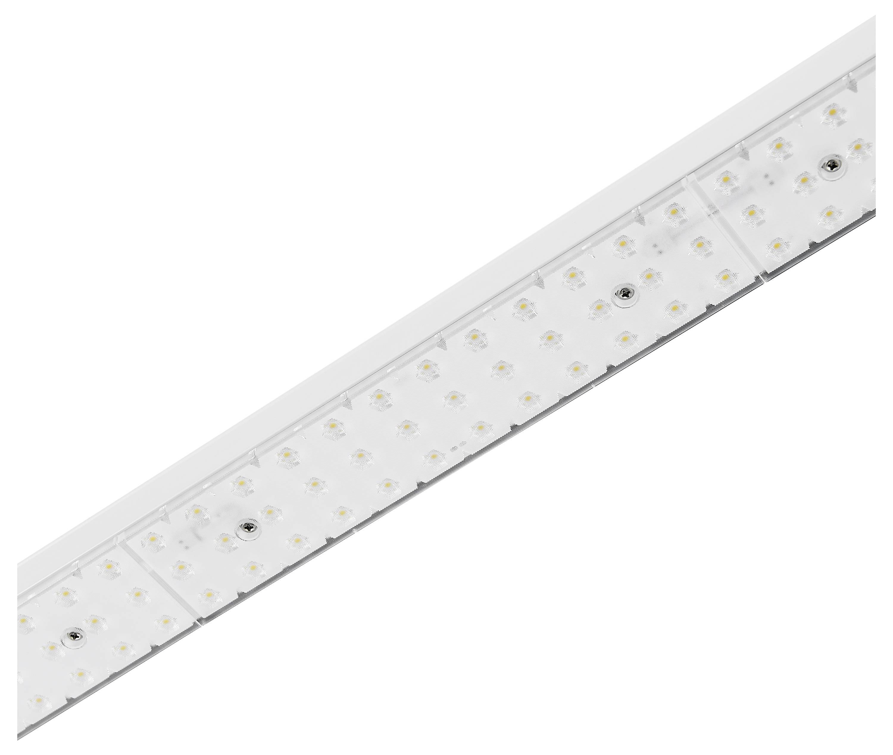LED-Leuchtpaneel in diagonaler Ansicht mit mehreren integrierten LED-Lampen, geeignet für helle und gleichmäßige Raumbeleuchtung.