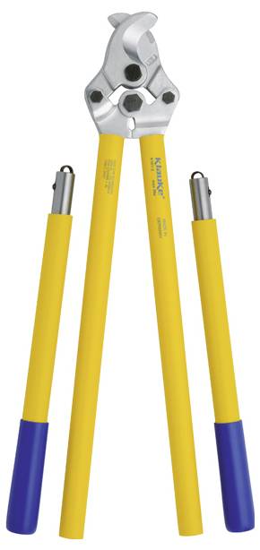 Klauke K1012 Kabelschere Geeignet für (Abisoliertechnik) Alu- und Kupferkabel, ein- und mehrdrähtig 38mm