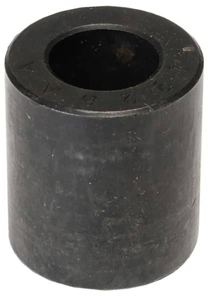 Ein zylindrischer schwarzer Gummipuffer, der als Schutzbarriere oder Dämpfungskomponente verwendet wird.