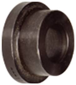 Ein dunkles, zylindrisches Metallobjekt mit breiter Basis und kleinerem Oberteil, möglicherweise eine mechanische Komponente oder ein industrielles Werkzeug.