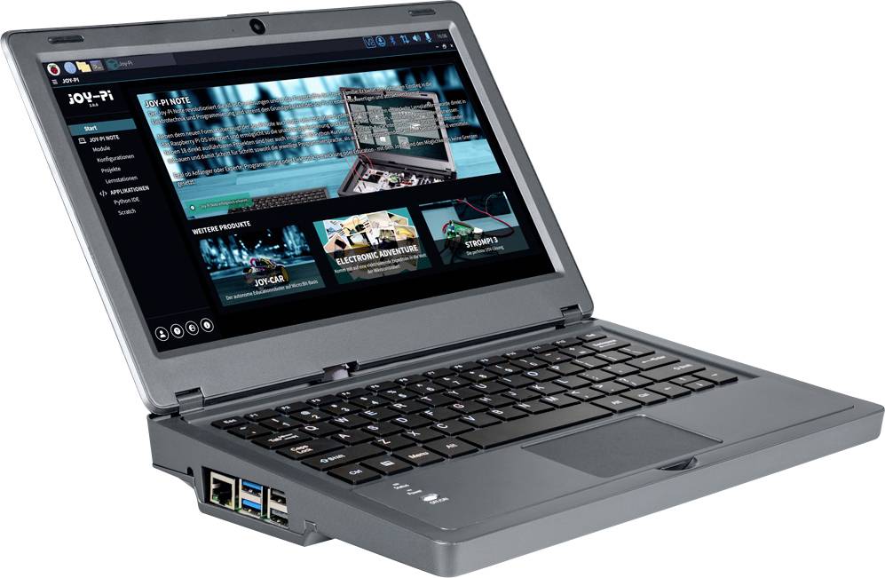 Joy-Pi Note V2 - 3-in-1 Notebook & Experimentierzentrale inkl. Raspberry Pi® 5 B (8 GB)