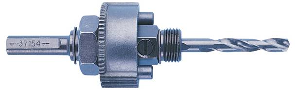 Eine Metallbohrbitassemblage mit Zahnrädern und zwei zylindrischen Stäben, verwendet zum Bohren präziser Löcher in verschiedenen Materialien.