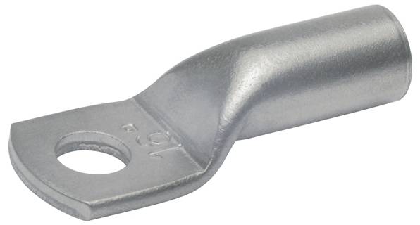 Eine Kabelöse aus Metall mit einer flachen, kreisförmigen Öffnung, die zum sicheren Befestigen von elektrischen Kabeln entwickelt wurde und ihre robuste Konstruktion zeigt.