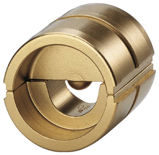 Bronzefarbene zylindrische Klemmkupplung mit geteilter Konstruktion zur sicheren Verbindung von rotierenden Wellen; verfügt über eine glänzende, metallische Oberfläche.