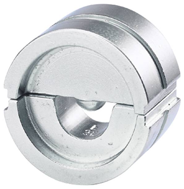 Eine silberne, zylindrische Metallkomponente mit einer zentralen Öffnung und zwei Seitennahtlinien, möglicherweise für mechanische oder technische Zwecke verwendet.