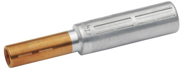 Ein Metalldübel mit einem silbernen zylindrischen Körper und einer kupferfarbenen Innenhülse, der zum Befestigen von Objekten an Wänden entwickelt wurde.