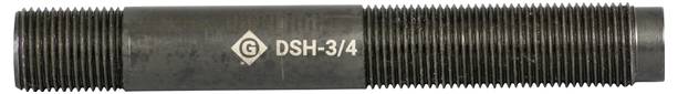 Ein metallisches zylindrisches Werkzeug mit gewindeten Enden, gekennzeichnet mit dem 'G' Logo und 'DSH-3/4'. Wird zum Messen oder Kalibrieren von Gewindeabmessungen verwendet.