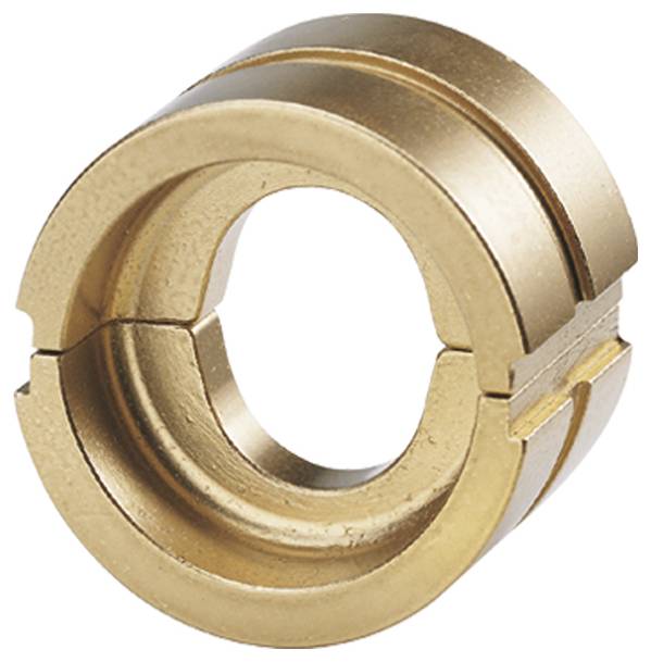 Eine bronzene Rohrschelle mit Spaltdesign, die zum Befestigen von zylindrischen Objekten oder zur Gewährleistung von Rotationsflexibilität verwendet wird.