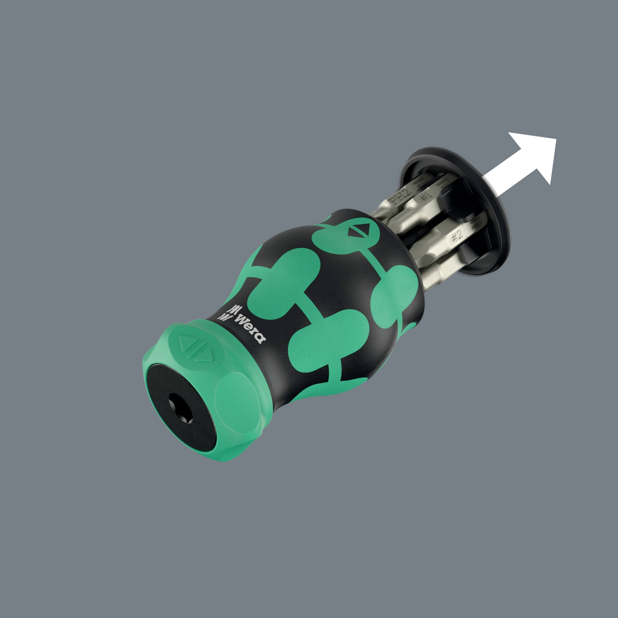 Wera Kompakt Stubby Magazin RA 4 2025 Universal Magazin-Schraubendreher