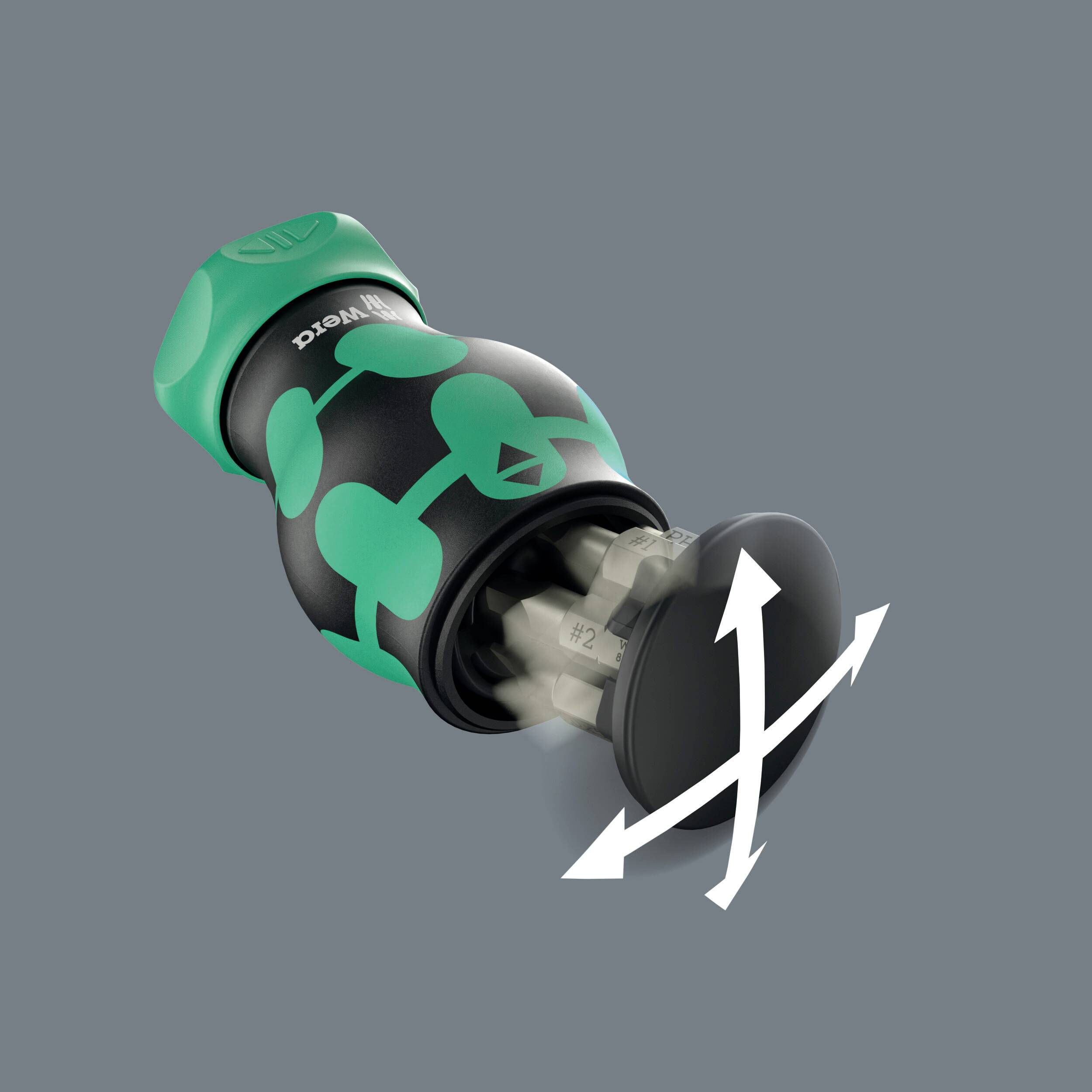 Wera Kompakt Stubby Magazin RA 4 2025 Universal Magazin-Schraubendreher