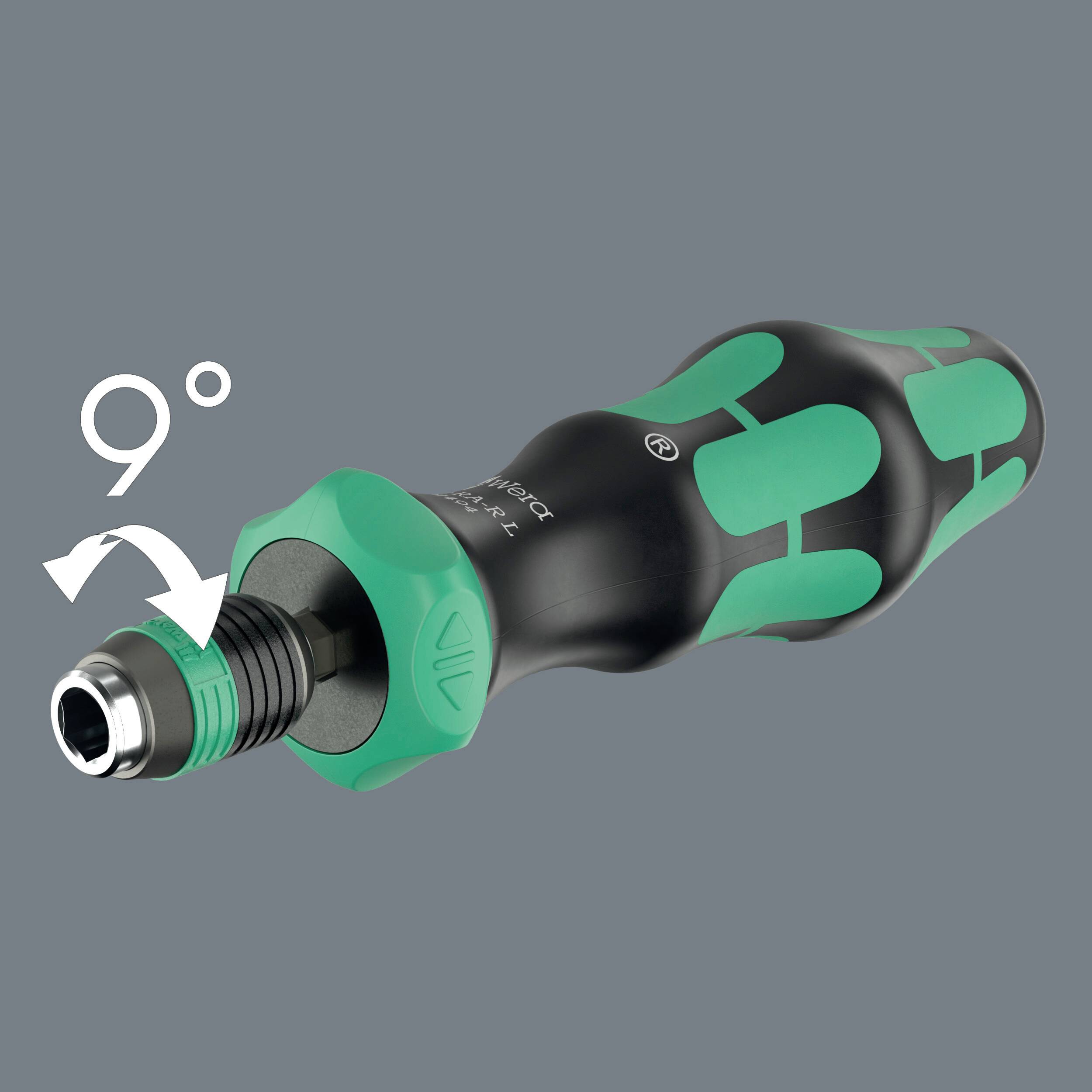 Wera 838 RA-R L Werkstatt Ratschen-Schraubendreher 1/4" (6.3 mm) DIN ISO 1173