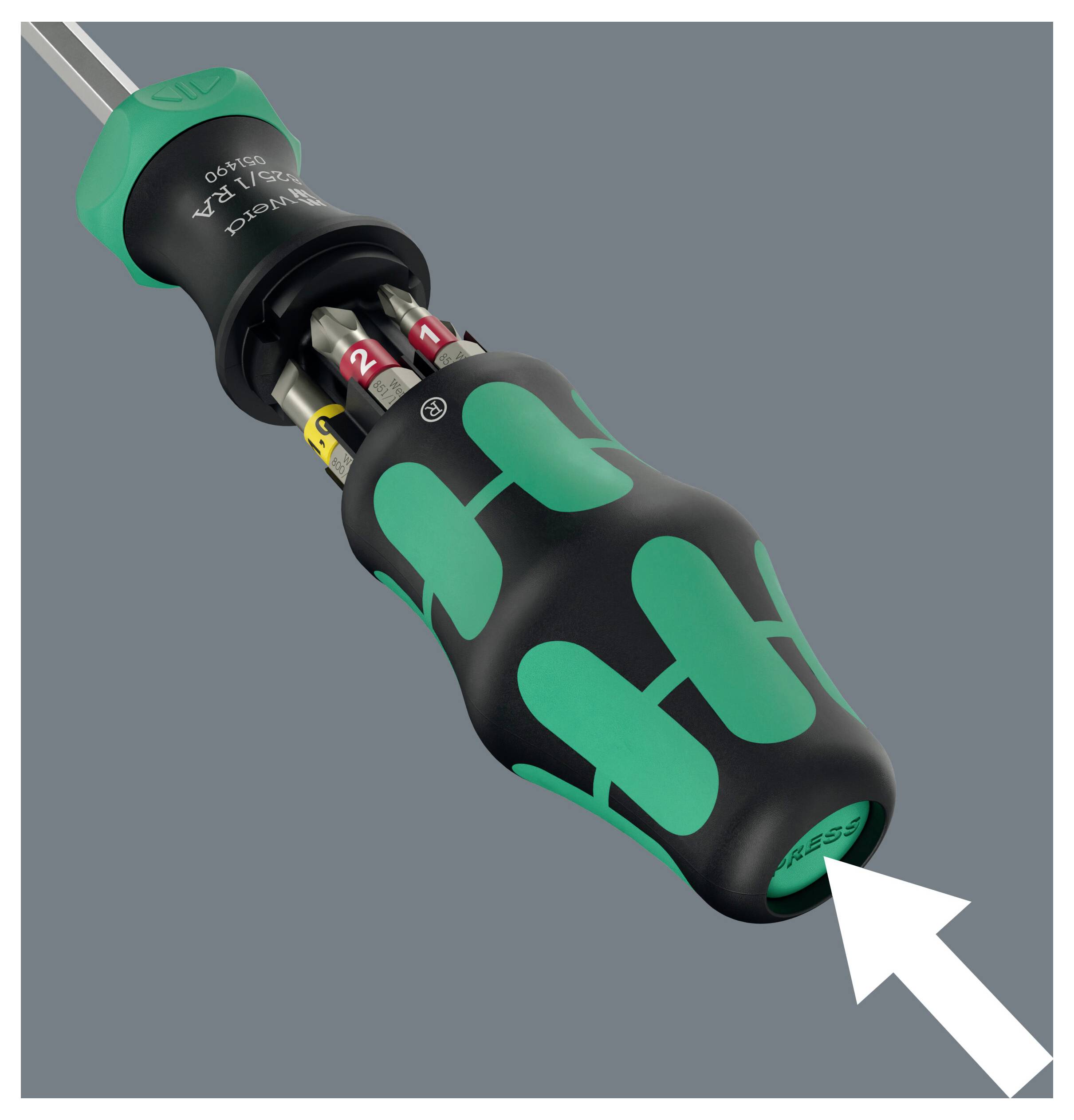 Wera Kompakt 27 RA 1 Werkstatt Bit-Set 1/4" (6.3 mm)