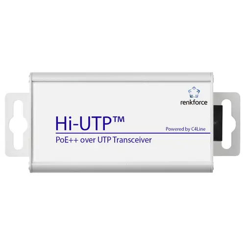 Renkforce RF-6861942 PoE++ over UTP Transceiver Patchkabel Reichweite (max.): 400m 1 St. 100MBit/s mit PoE-Funktion Renkforce RF-6861942 PoE++ over UTP Transceiver Patchkabel Reichweite (max.): 400m 1 St. 100MBit/s mit PoE-Funktion