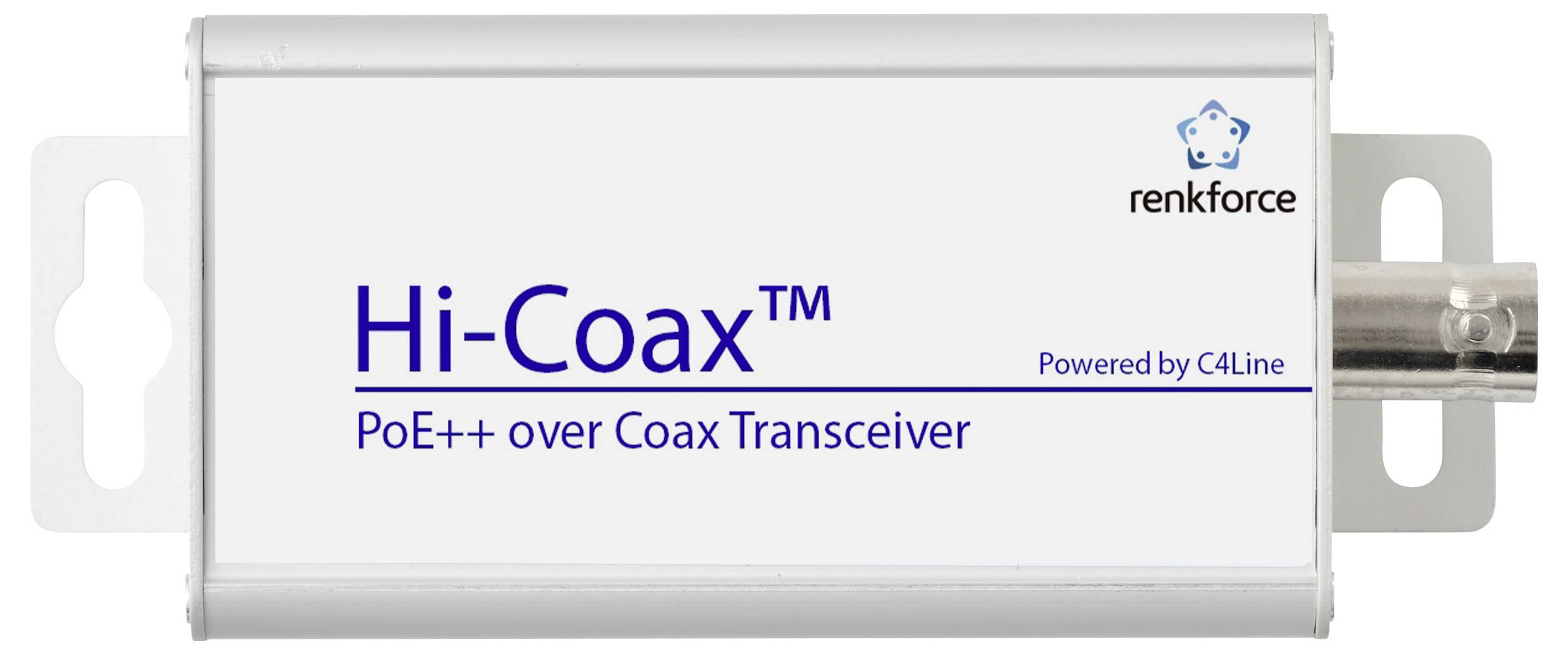 Hi-Coax PoE++ Koaxial-Transceiver von renkforce, Powered by C4Line