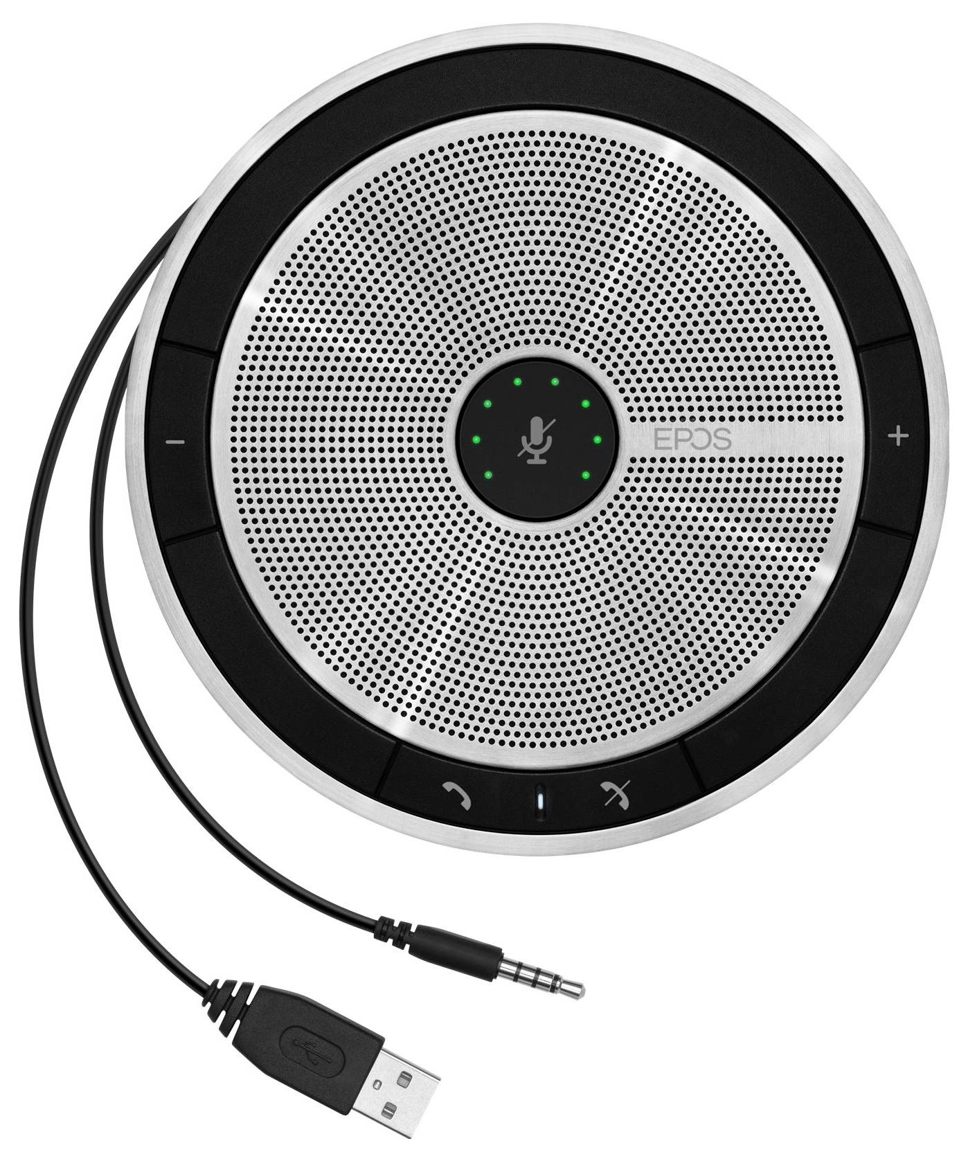 EPOS EXPAND 20 Konferenzlautsprecher USB-A (USB 2.0), Klinke Silber, Schwarz