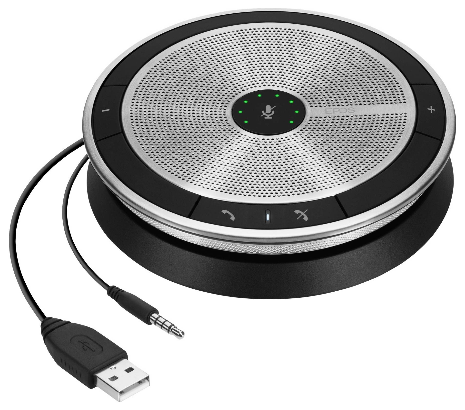 EPOS EXPAND 20 Konferenzlautsprecher USB-A (USB 2.0), Klinke Silber, Schwarz