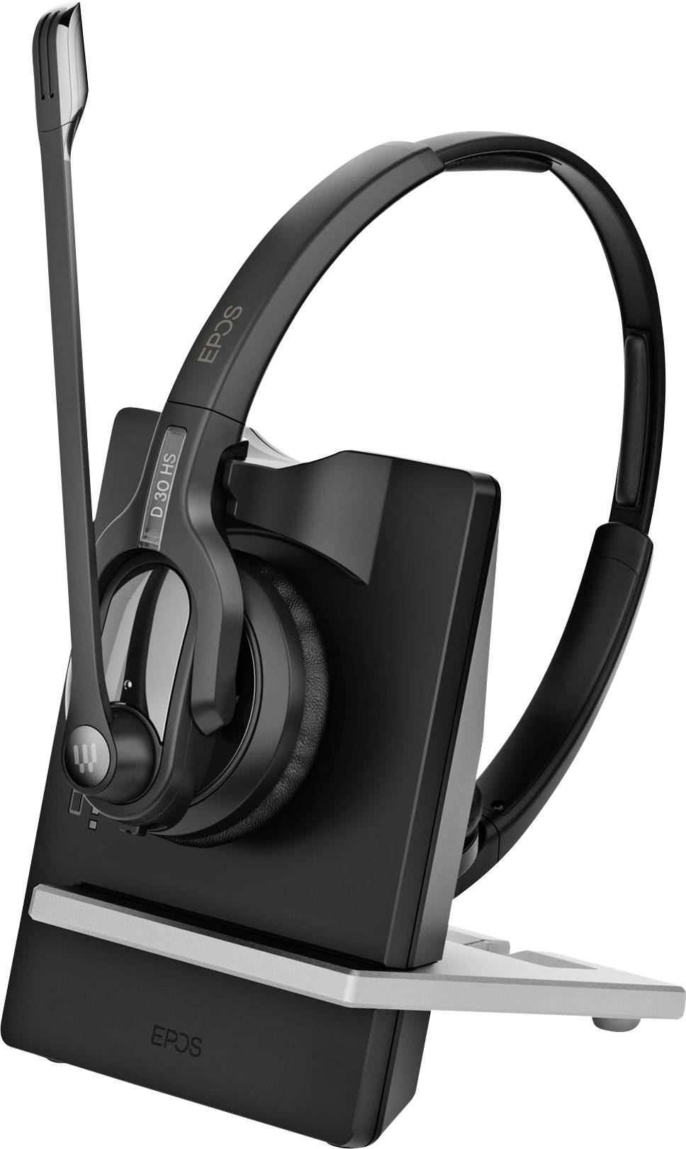 EPOS IMPACT D 30 Phone On Ear Headset Kabellos, DECT Stereo Schwarz Headset, Lautstärkeregelung Telefon