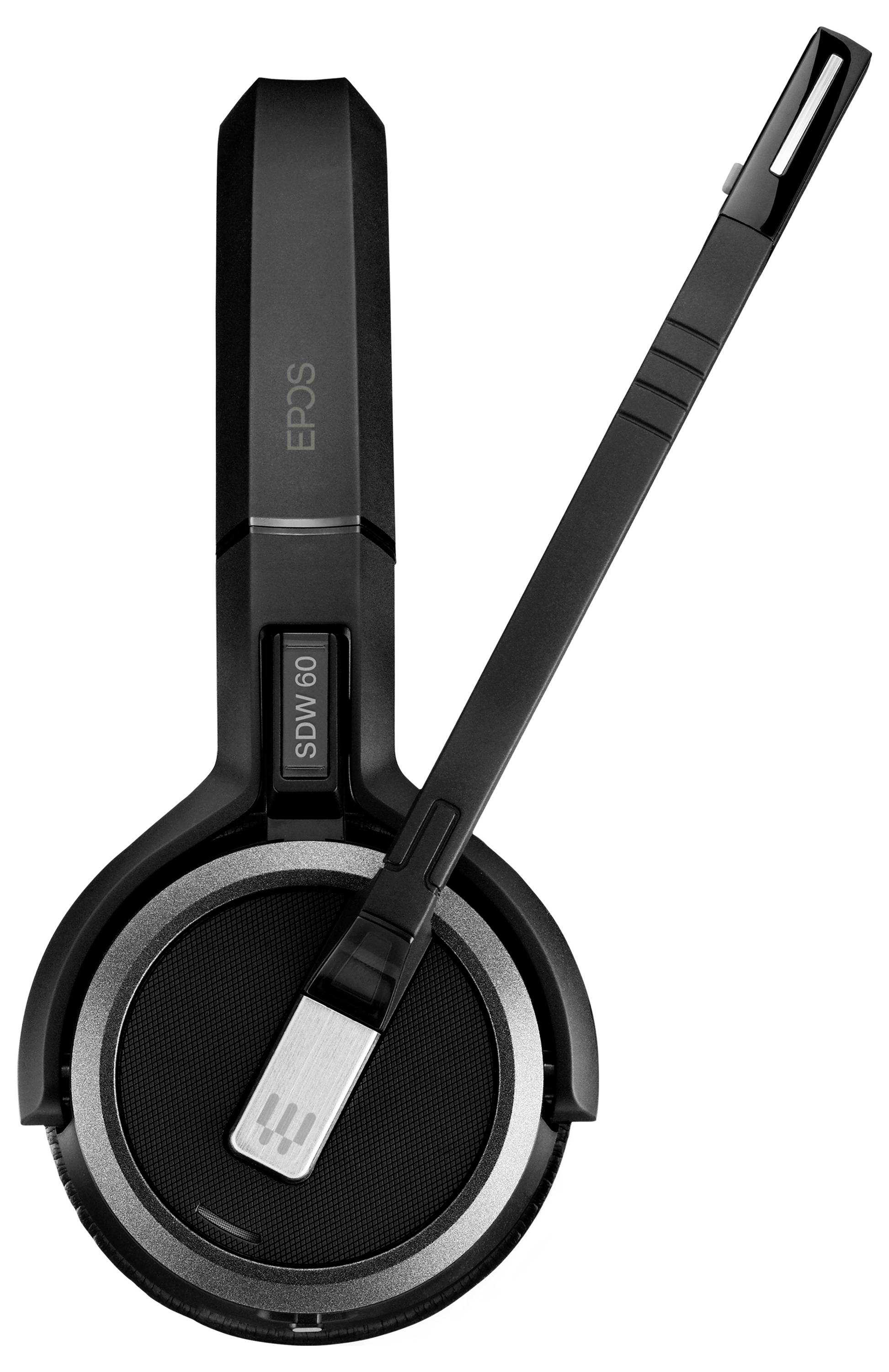 EPOS IMPACT SDW 5066 On Ear Headset Kabellos, DECT Stereo Noise Cancelling, Mikrofon-Rauschunterdrückung Telefon