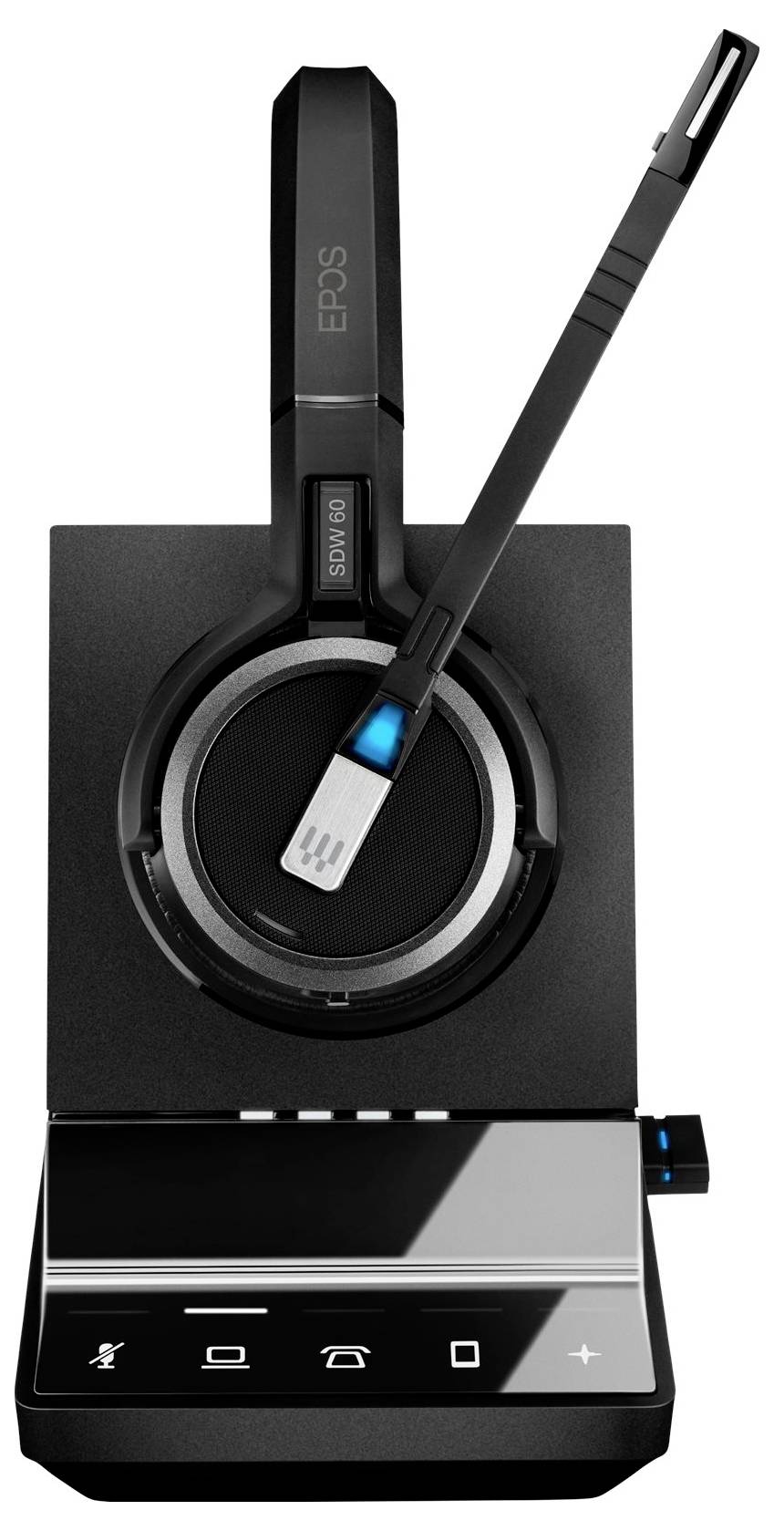 EPOS IMPACT SDW 5066 On Ear Headset Kabellos, DECT Stereo Noise Cancelling, Mikrofon-Rauschunterdrückung Telefon