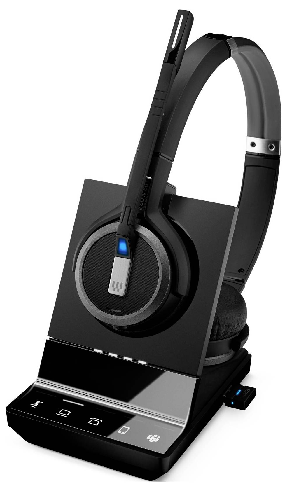 EPOS IMPACT SDW 5066T On Ear Headset Kabellos, DECT Stereo Noise Cancelling, Mikrofon-Rauschunterdrückung Telefon