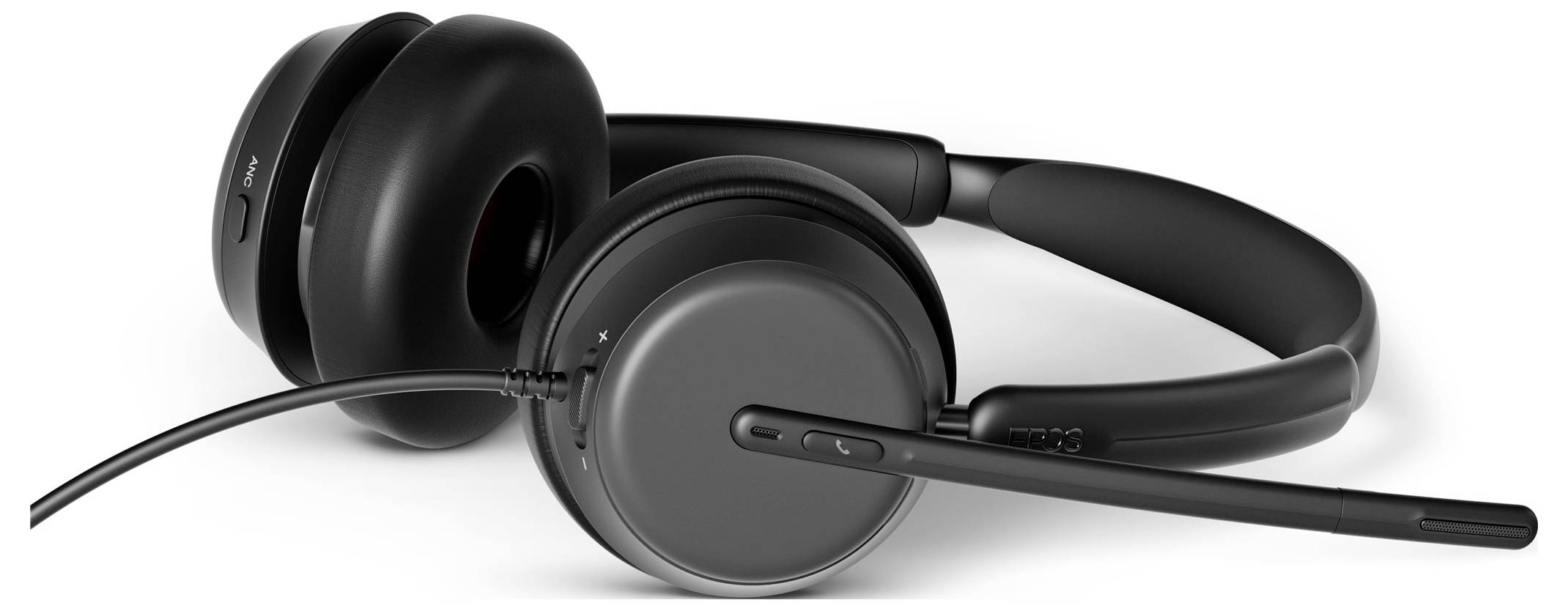 EPOS IMPACT 860 ANC On Ear Headset kabelgebunden Stereo Schwarz Headset Telefon