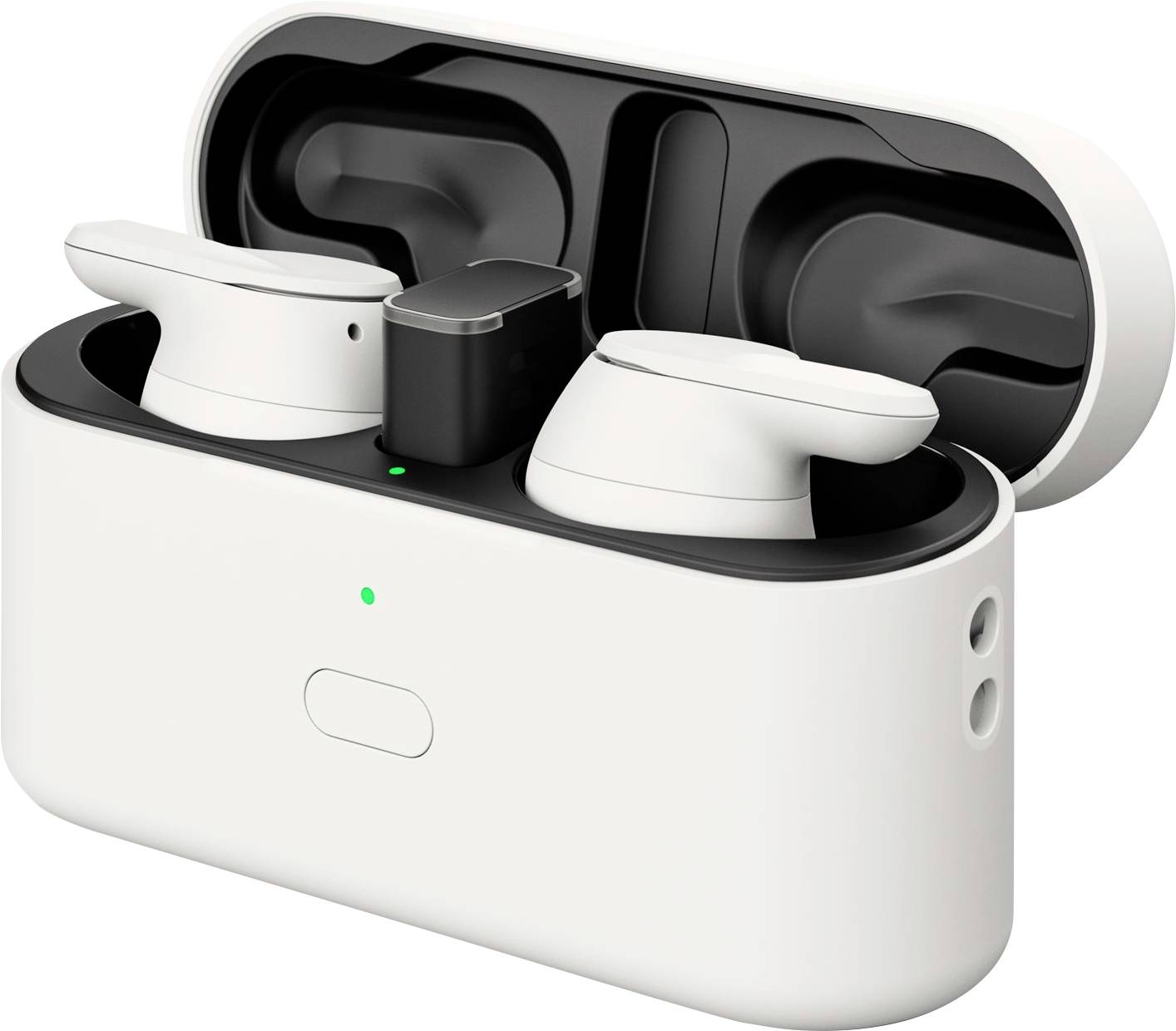 EPOS ADAPT E1 In Ear Headset Kabellos, Bluetooth® Stereo Weiß Noise Cancelling, Mikrofon-Rauschunterdrückung Headset, Ladecase