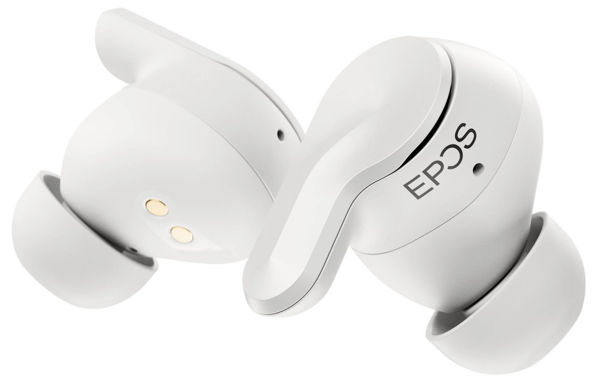 EPOS ADAPT E1 In Ear Headset Kabellos, Bluetooth® Stereo Weiß Noise Cancelling, Mikrofon-Rauschunterdrückung Headset, Ladecase