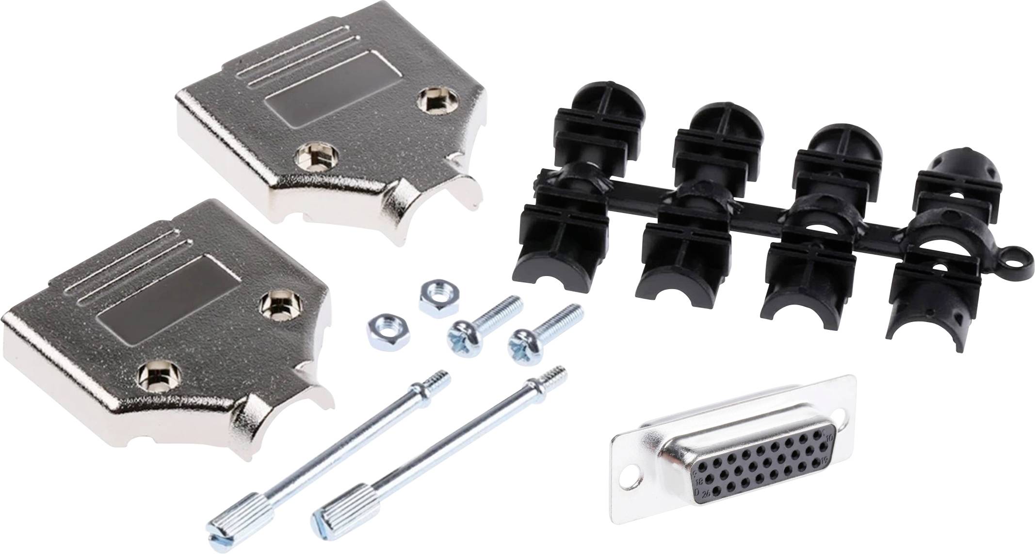 MH Connectors MHDTPK15HD26FS-K D-SUB Buchsenleisten-Set 180° Polzahl: 15 Lötkelch 1St.