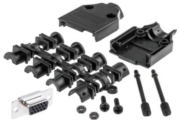 MH Connectors MHDTPPK9HD15FSK D-SUB Buchsenleisten-Set 180° Polzahl: 9 Lötkelch 1St.