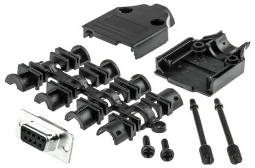 MH Connectors MHDTPPK9-DB9S-K D-SUB Buchsenleisten-Set 180 ° Polzahl: 9 Lötkelch