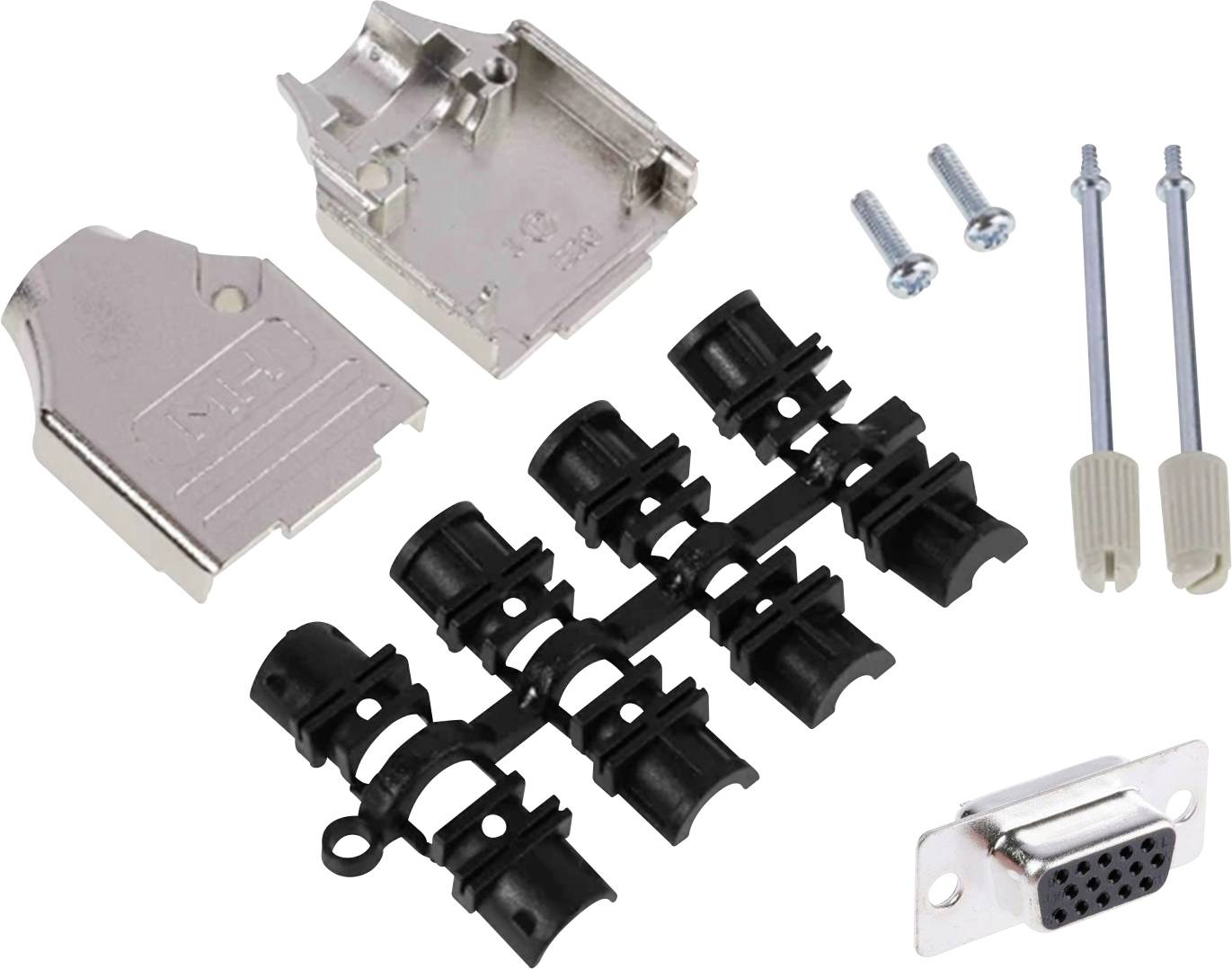 MH Connectors MHDTZK9HD15FS-K D-SUB Buchsenleisten-Set 180° Polzahl: 9 Lötkelch 1St.