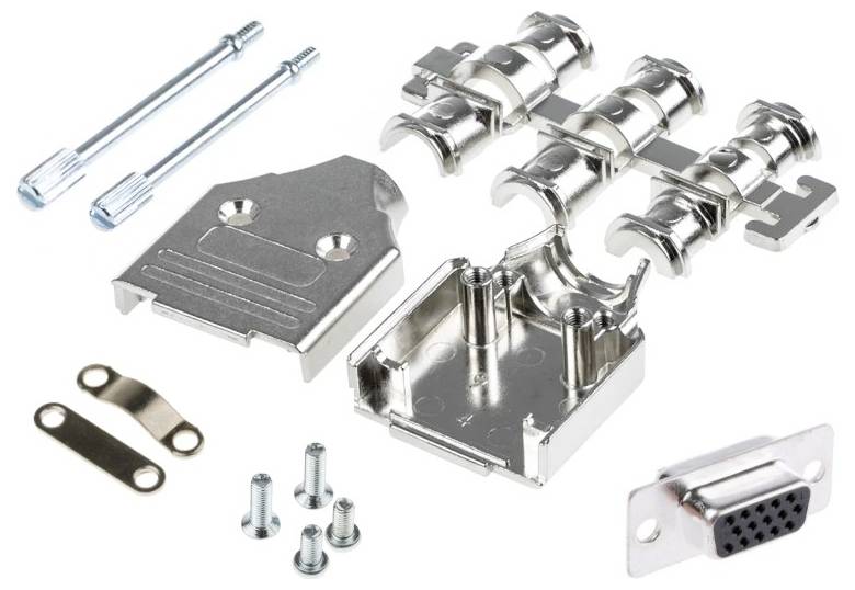 MH Connectors MHDM9-HD15FS-K D-SUB Stiftleisten-Set 180° Polzahl: 9 Lötkelch 1St.