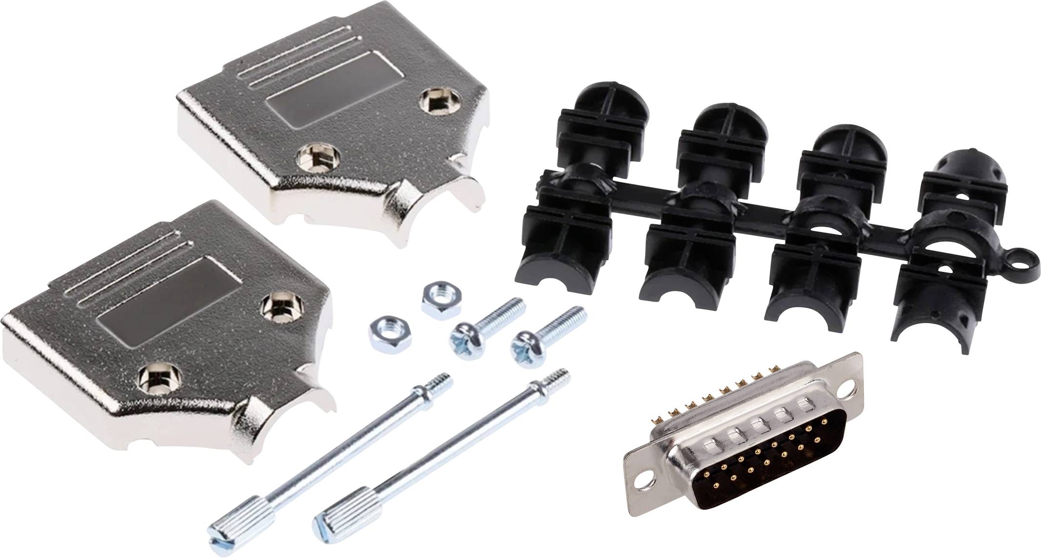 MH Connectors MHDTPK15-DM15P-K D-SUB Stiftleisten-Set 180 ° Polzahl: 15 Lötkelch 1 St.